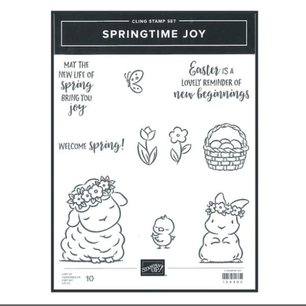 Stamping Up Springtime Joy Unmounted Stamp Set